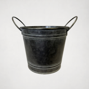 Gunmetal planter with ear